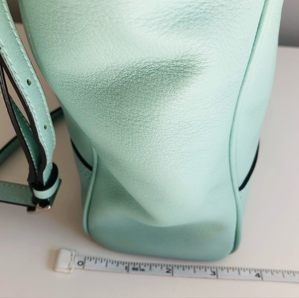 Coach Legacy Mini Tanner In Mint - Tassel Charm And Scarf - Picture 15 of 15